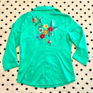 Dana Buchman NWT Spearmint Blouse Size 8